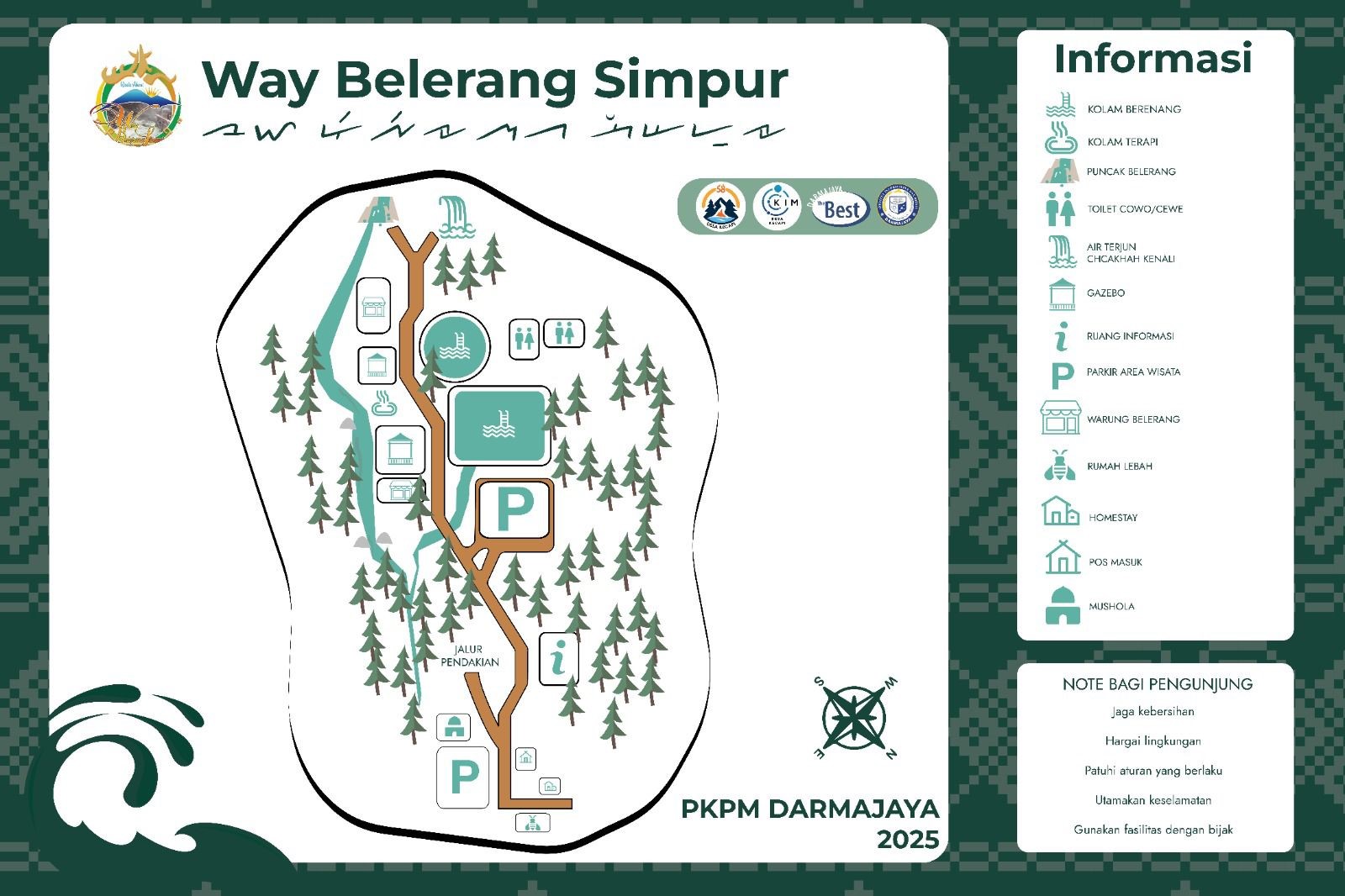 Denah Way Belerang Simpur